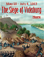 The Battle of Vicksburg was a decisive Union victory during the American Civil War that divided the Confederacy and cemented the reputation of Union General Ulysses S. Grant. Union forces waged a campaign to take the Confederate stronghold of Vicksburg, Mississippi, which lay halfway between Memphis to the north and New Orleans to the south